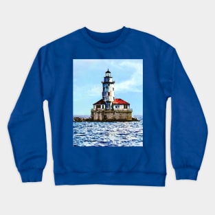 Chicago IL - Chicago Harbor Light Crewneck Sweatshirt